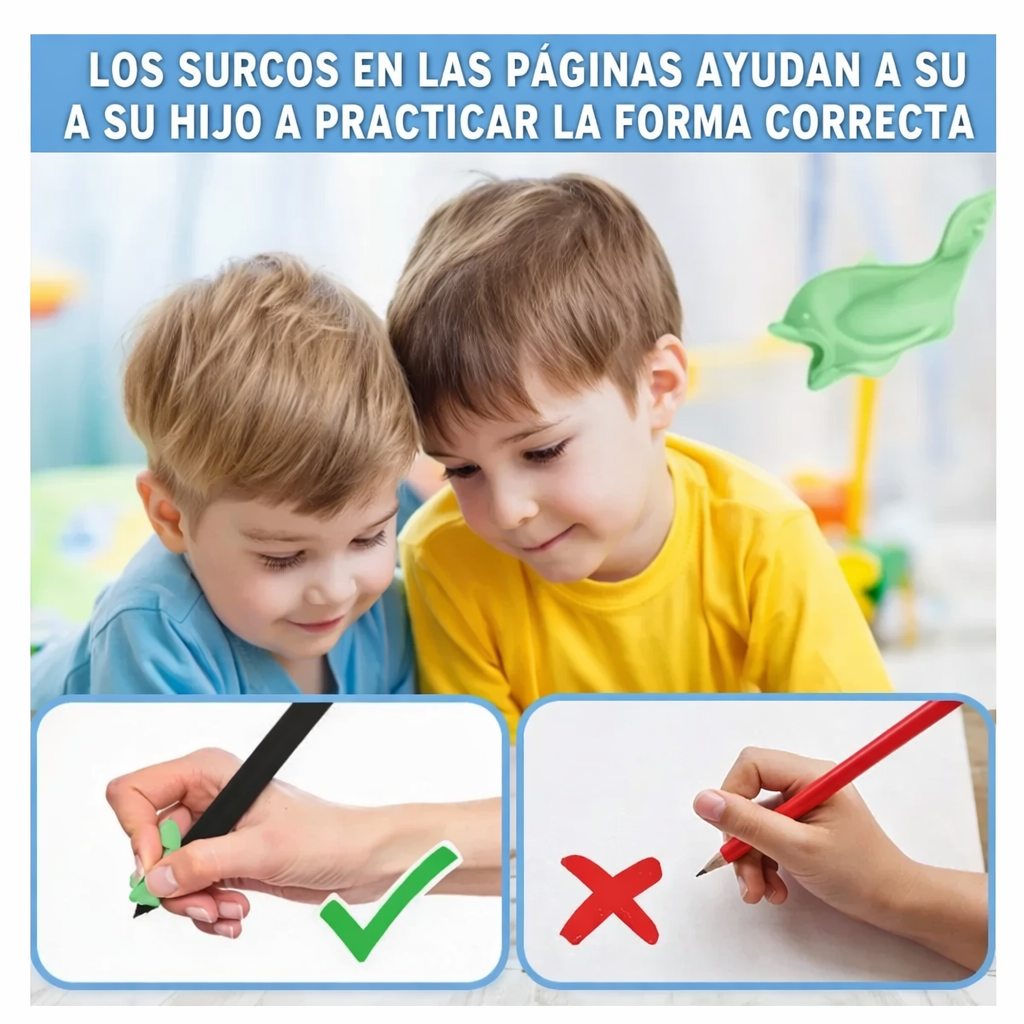 NO DEJES A TU HIJO SIN SU KIT DE REGRESO A CLASES : 1 Kit de Caligrafía para Niños Escritura Mágica Set de 4 Libros + 5 Minas de Tinta Mágica por solo $59.900 SOLO HOY
