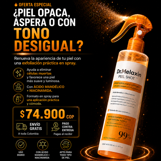 ✅ OFERTA ESPECIAL, ORIGINAL PRODUCT | Dr. Melaxin Peel Shot Spray Exfoliante Corporal