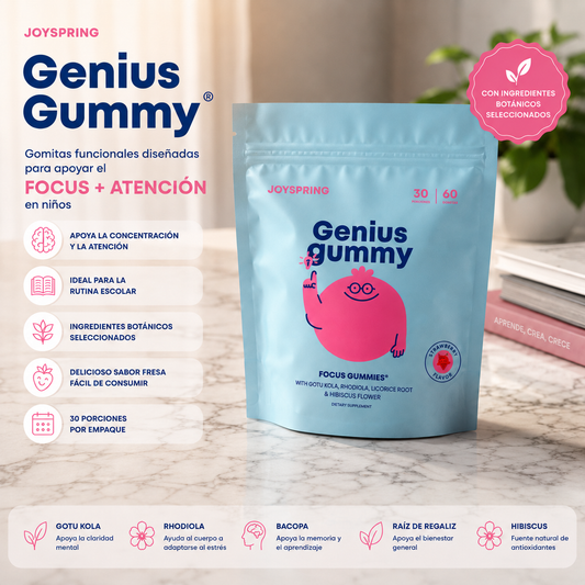 Genius Gummy™: Apoya el Enfoque y la Atención de tu Hijo Cada Día