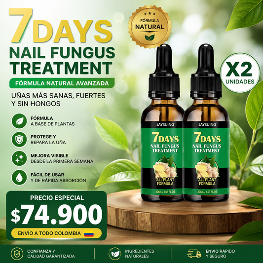 7 Días Elimina Hongos X2 Und — Tratamiento antifúngico natural para uñas